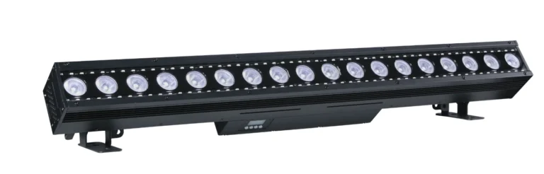 18x10W Waterproof Pixel Wash Bar linear eighteen-lens wash fixture with auxiliary LEDs and mounting brackets