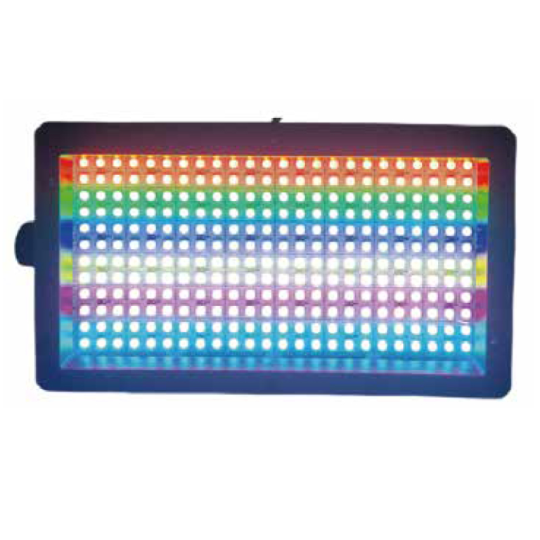 48-Segment RGB Mini LED Strobe mini RGB LED strobe illuminated with horizontal multicolor bands
