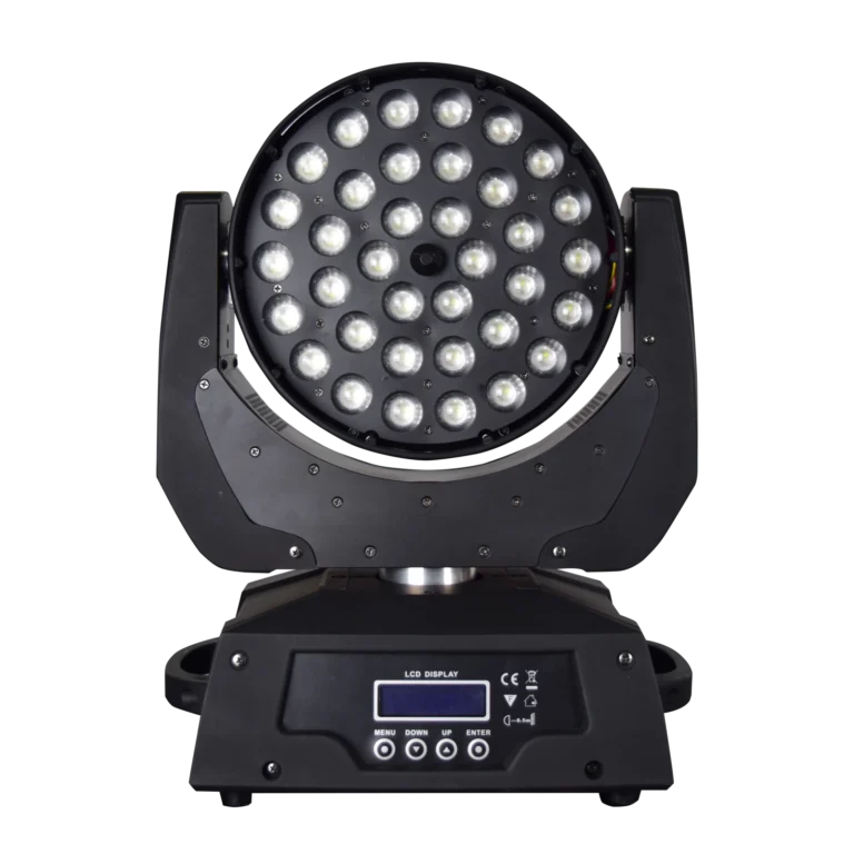 36x10W RGBW LED Zoom Wash Moving Head Light zoom wash moving head with 36 LED lenses and front control panel