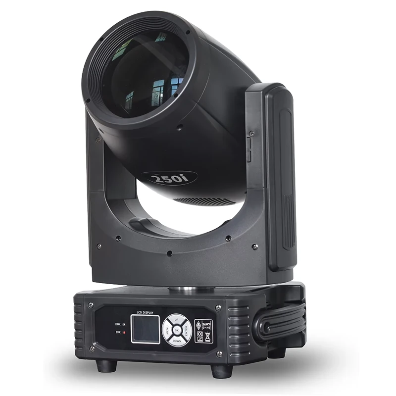 Angled product view of the RG-250i 230W mini beam moving head