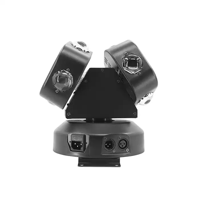 Rear view of RG-263 showing power inlet and DMX sockets