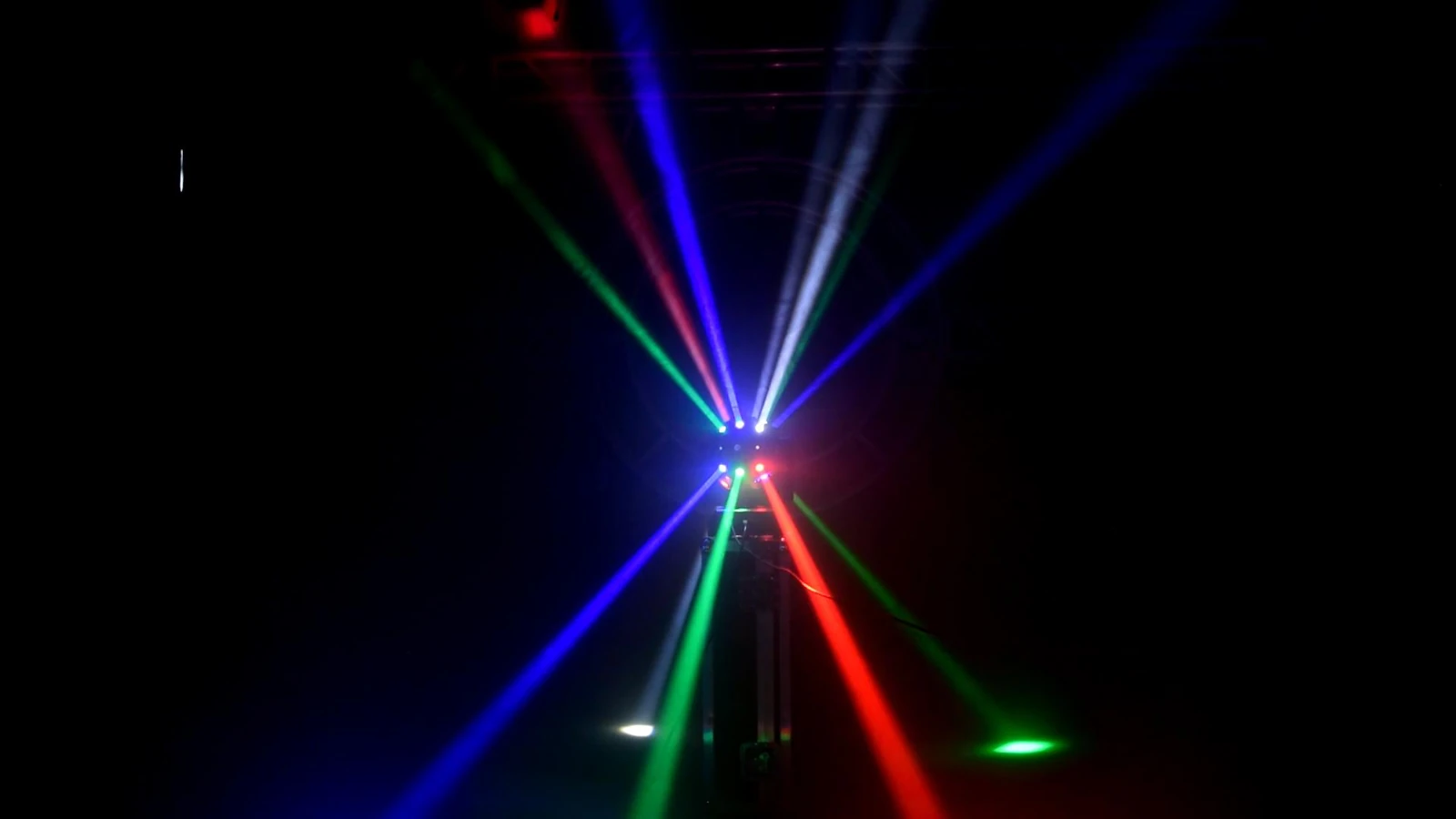 Wide demonstration of RG-274 colored beam paths