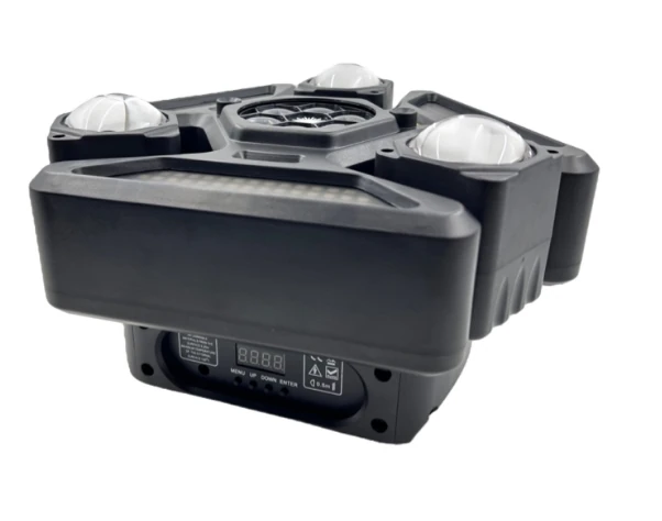 Angled RG-290 view showing raised lenses, RGB panel and control display