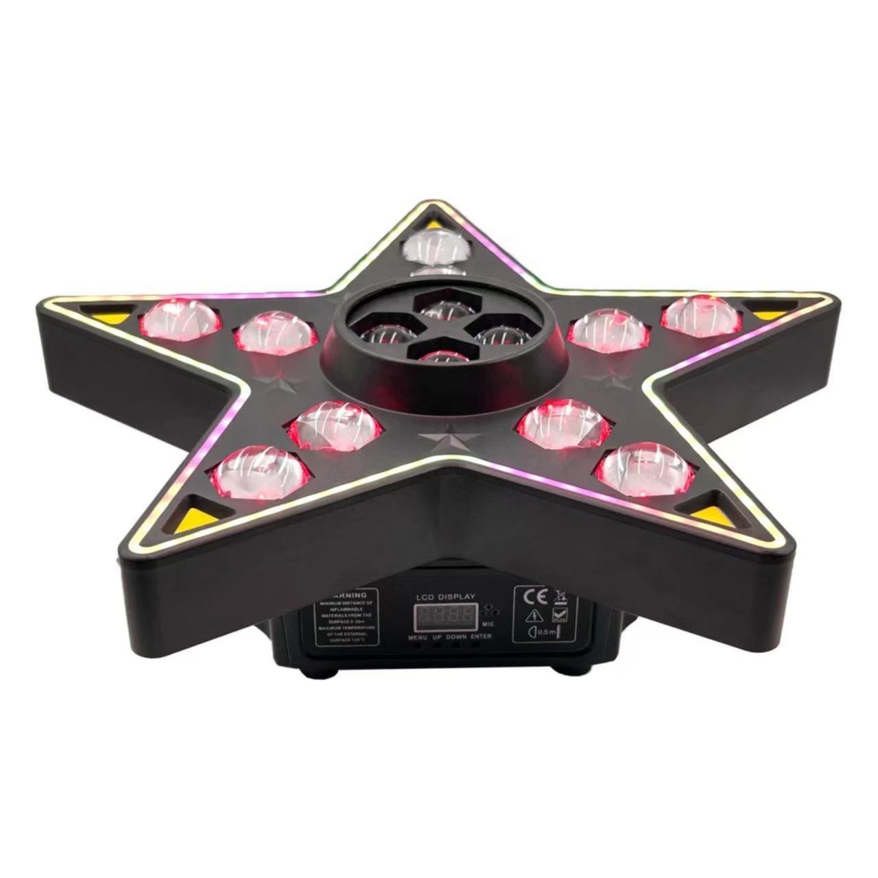 RG-294 angled front view showing star shape, center lenses and front display