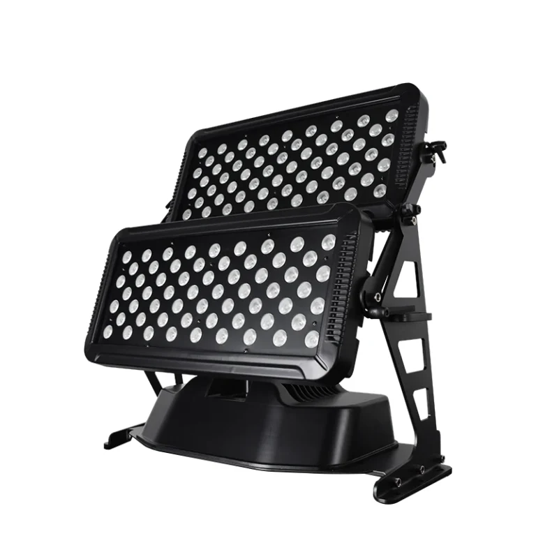 960W RGBW LED Flood Light dual-panel RGBW LED flood light viewed at an angle