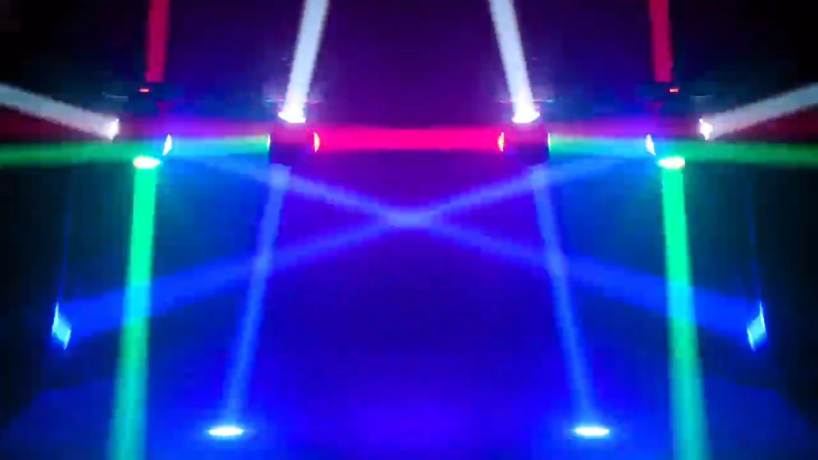 Supplied multicolor aerial lighting demonstration