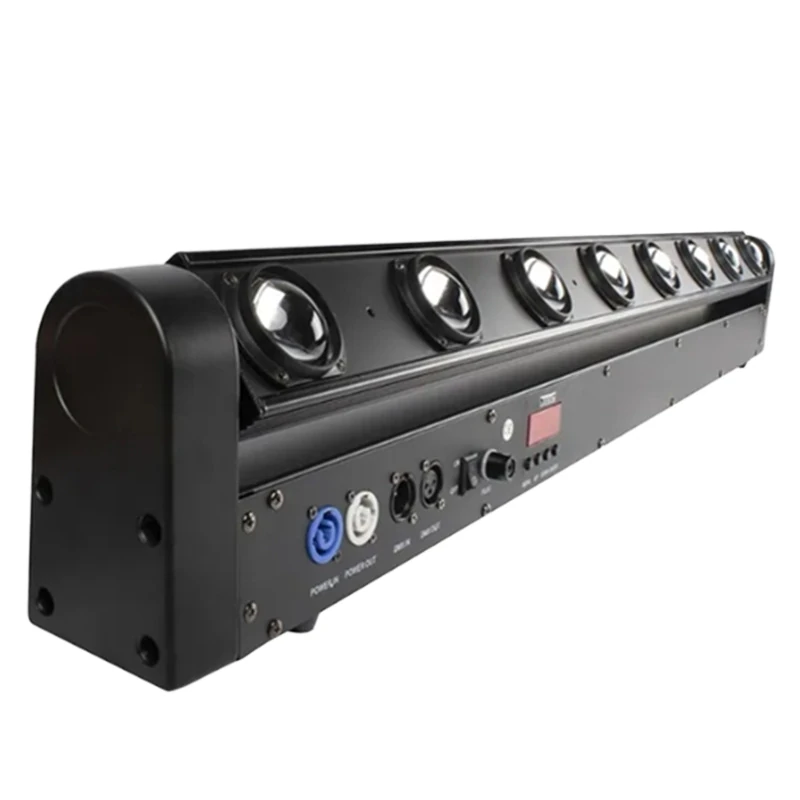10x40W RGBW LED Moving Beam Bar — Angled RG-763 lens row and base profile